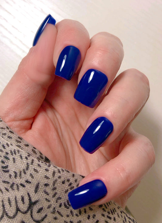 press on nails bleu marine, blue navy