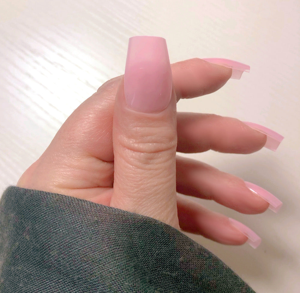 press on nails baby pink rose bébé