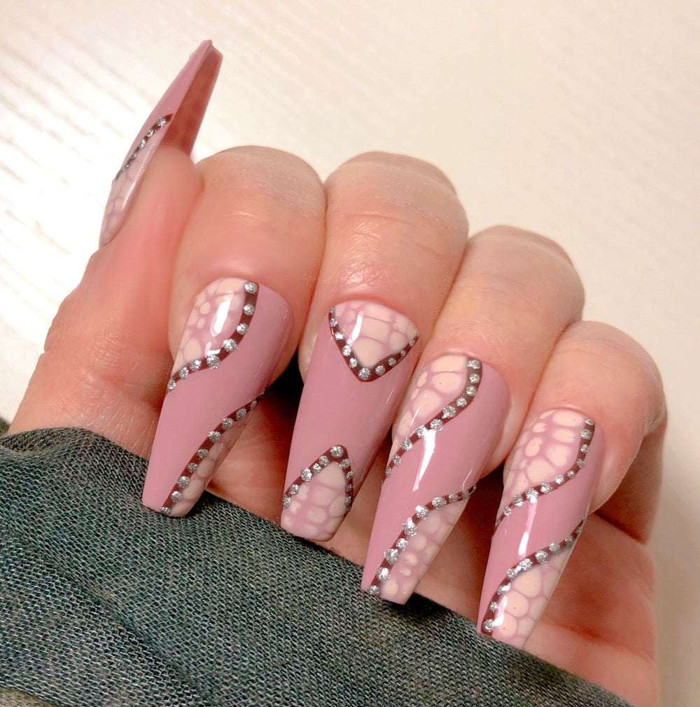 Pink Croco - Venuza Nails