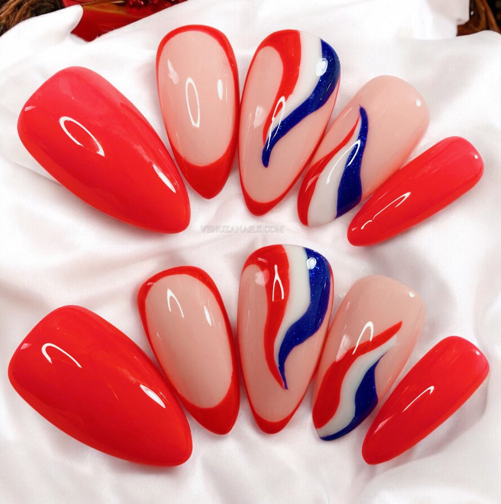 press-on-nails-bleu-blanc-rouge-france-fete-nationale-cocorico