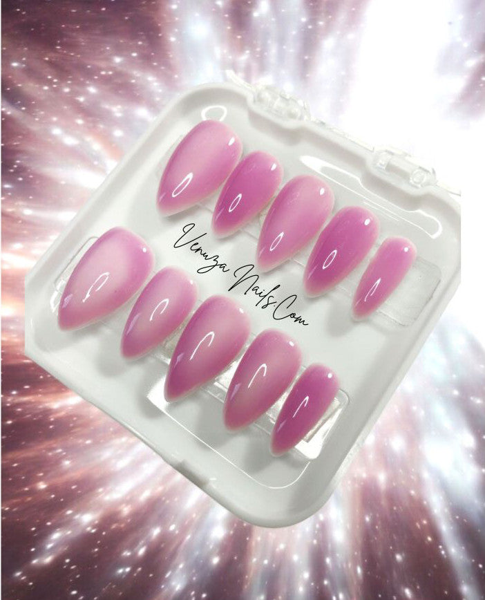 press-on-nails-milky-pink-couleur-unie-sakura