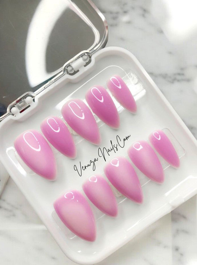 press-on-nails-milky-pink-couleur-unie-sakura