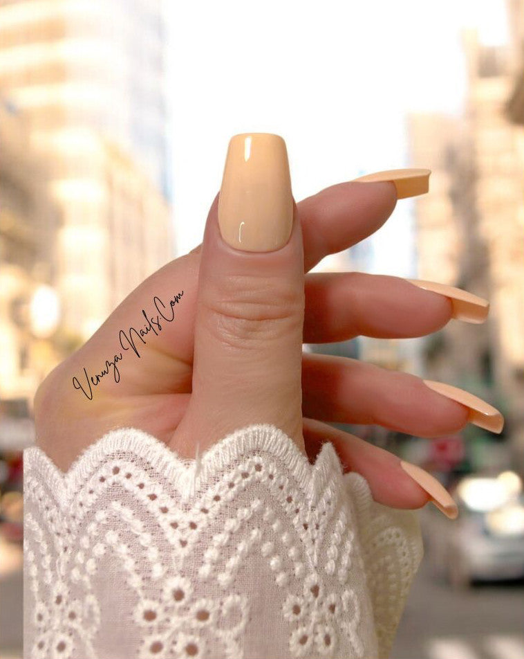press-on-nails-vanilla-couleur-unie