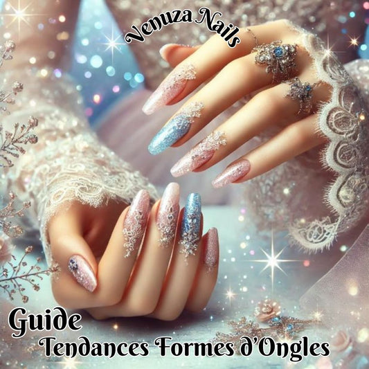 mains de princesse montrant de beaux ongles thème de l'article de blog : Guide tendance formes d'ongles