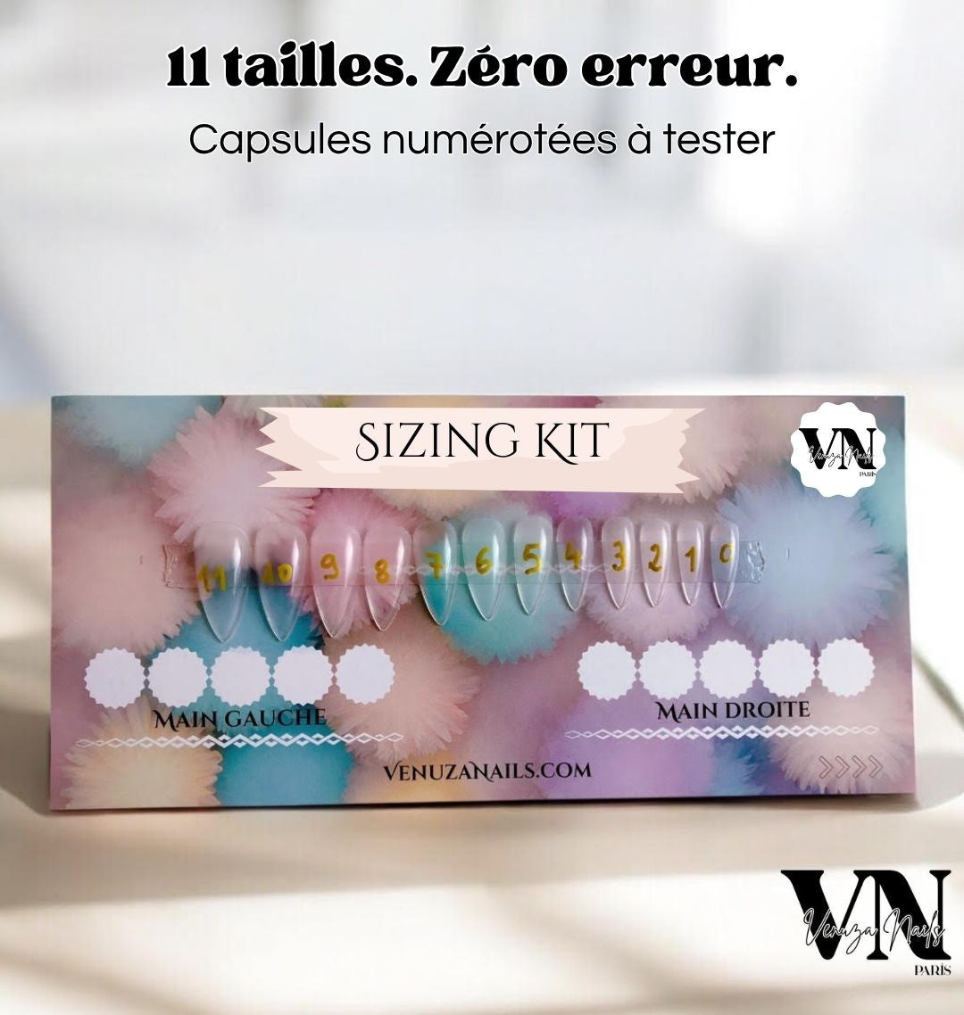Sizing Kit – Kit de Mesure pour Press-On Nails Sur-Mesure