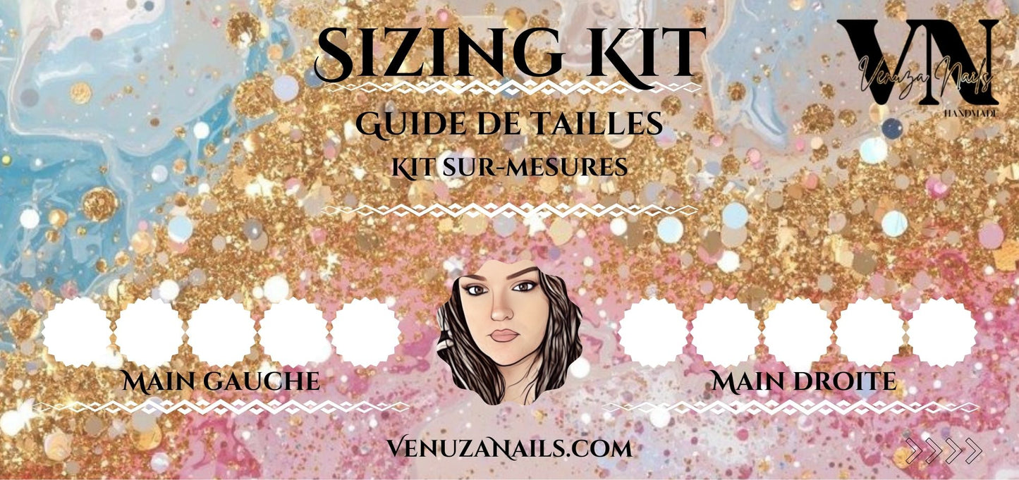 Sizing Kit – Kit de Mesure pour Press-On Nails Sur-Mesure