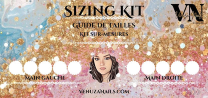 Sizing Kit – Kit de Mesure pour Press-On Nails Sur-Mesure