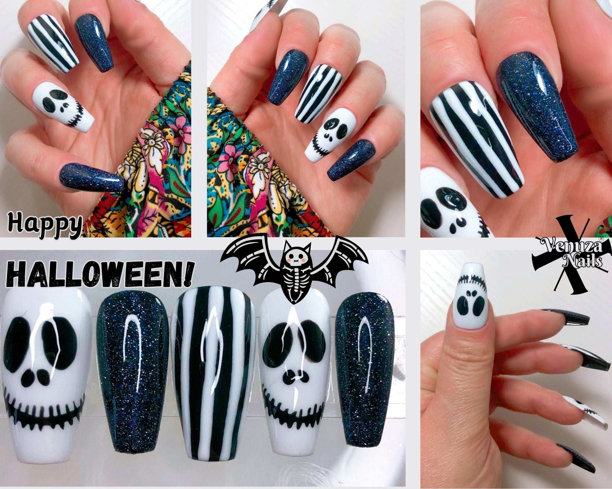 10 Faux Ongles Effrayants Pour Halloween - Griffes Longues En Fer - Pour Cosplay Et Fêtes Déguisées