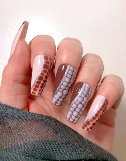 Croco Nude - Venuza Nails
