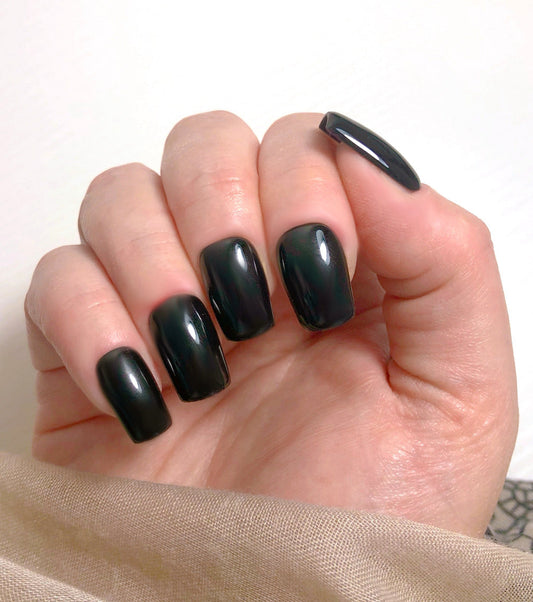press on nails noirs / Back