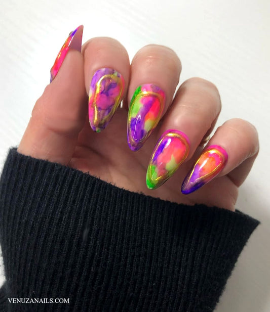 Faux Ongles - Aquarelle