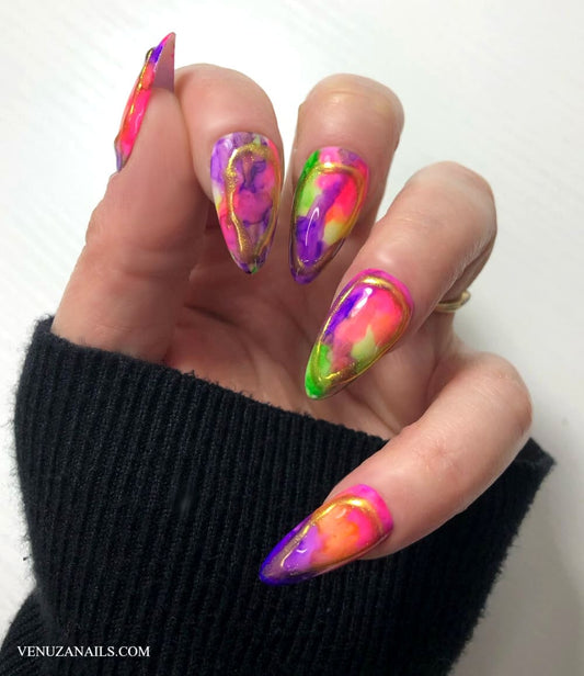 Faux Ongles - Aquarelle