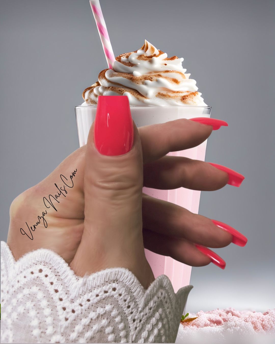press-on-nails- rose-fluo-flash-pink-couleur-unie