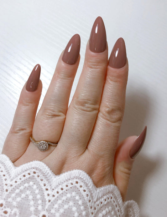 Faux Ongles - Marron Chocolat