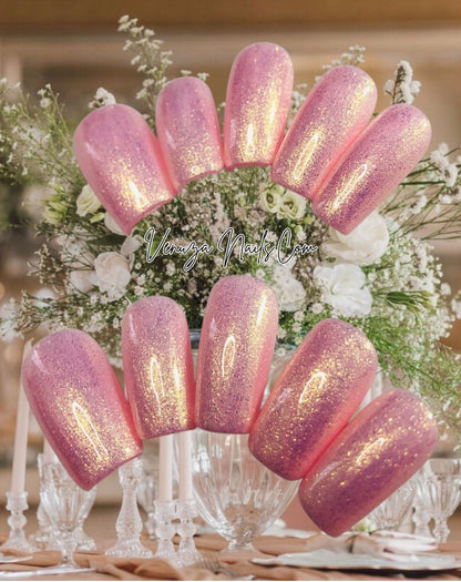press-on-nails-pink-champagne-couleur-unie