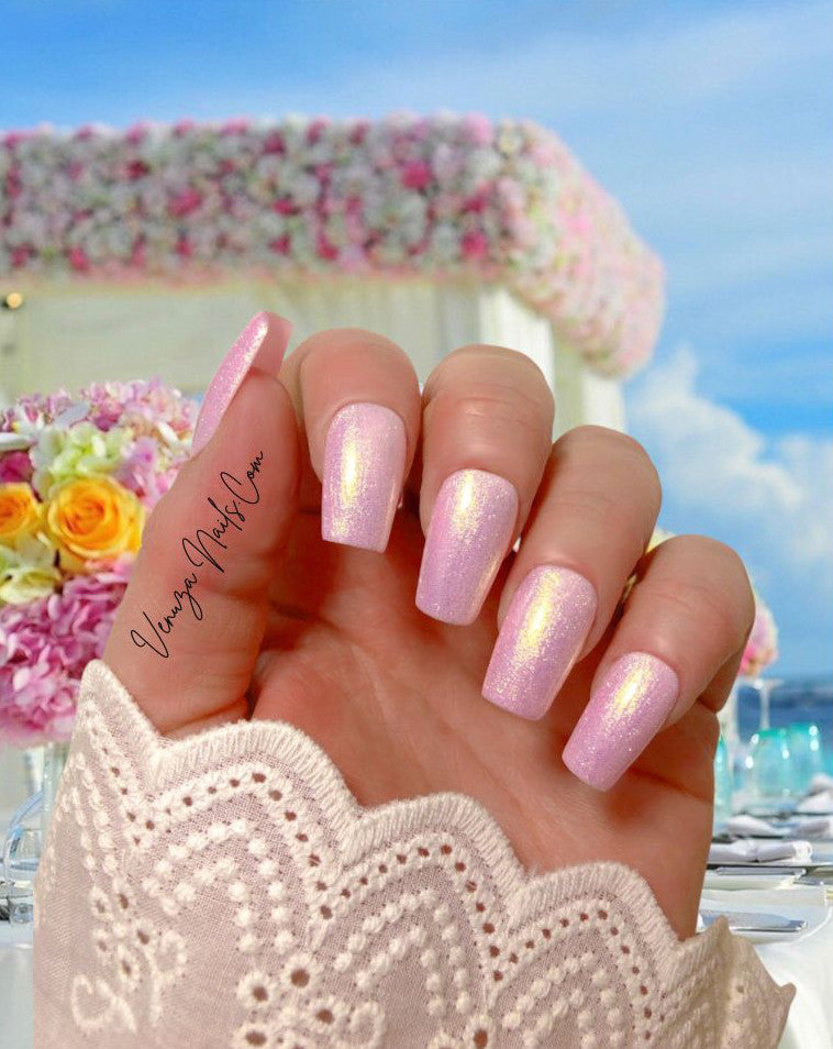 press-on-nails-pink-champagne-couleur-unie