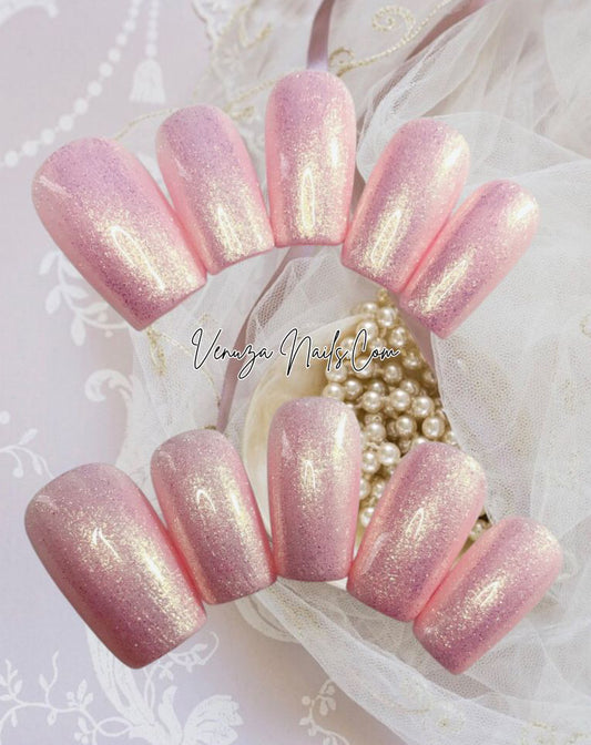 press-on-nails-pink-champagne-couleur-unie